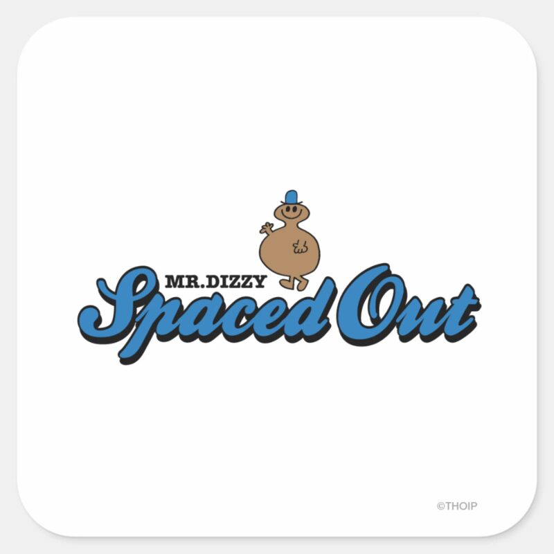 Spaced Out Square Sticker Spaced Out Square Sticker