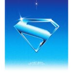 Sparkle Metallic Blue Superman Shield