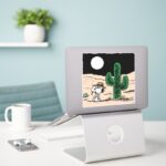 Spike In A Moonlit Desert Sticker