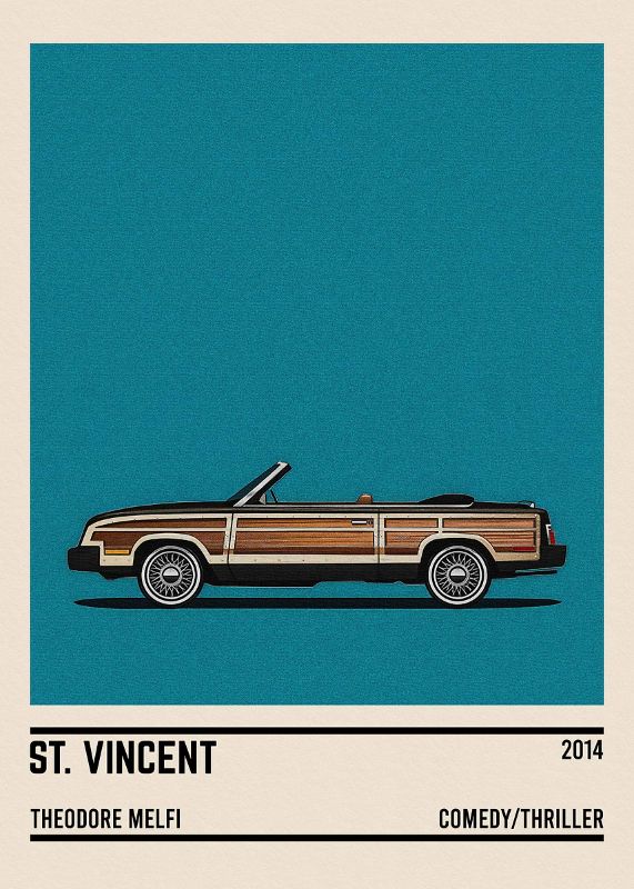 St Vincent Movie Car Poster