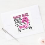 Stand Back Square Sticker