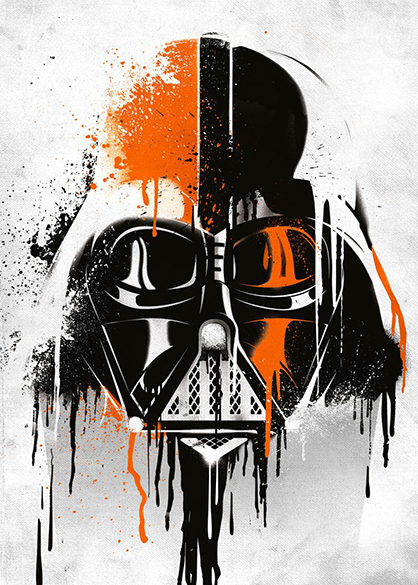 Star wars Graffiti Darth Vader Poster