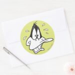 Stressed DAFFY DUCK™ Classic Round Sticker