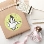 Stressed DAFFY DUCK™ Classic Round Sticker