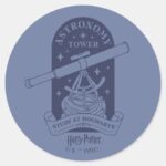 Study At HOGWARTS™ Astronomy Tower Classic Round Sticker