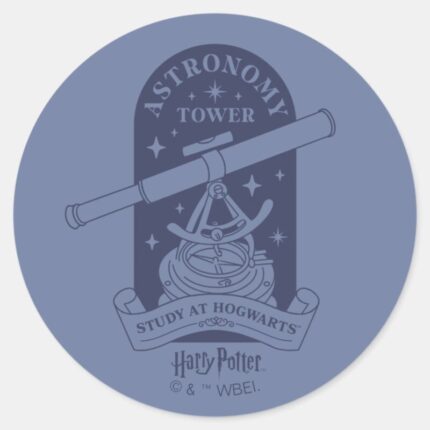 Study At HOGWARTS™ Astronomy Tower Classic Round Sticker