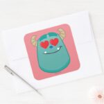 Sulley Emoji Square Sticker