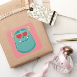 Sulley Emoji Square Sticker