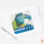 Sulley Running Square Sticker