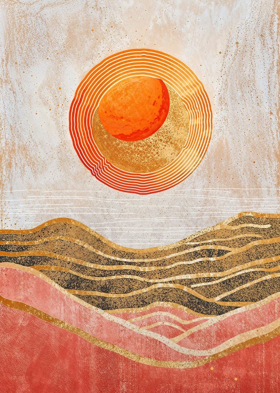 Sunset Dunes Poster