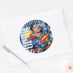 Super Powers Classic Round Sticker