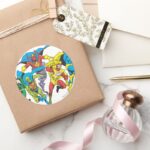 Super Powers™ Collection 10 Classic Round Sticker