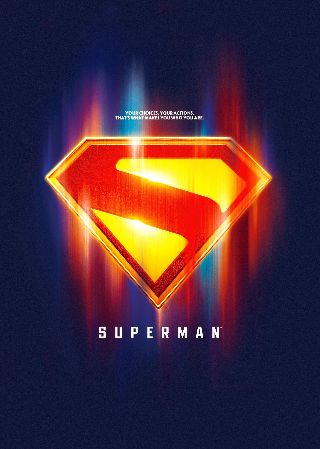Superman Shield Radiant Poster