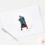 Superman Hand In Fist Classic Round Sticker