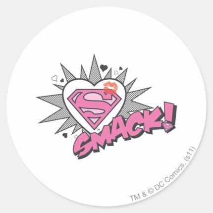 Superman Smack Classic Round Sticker
