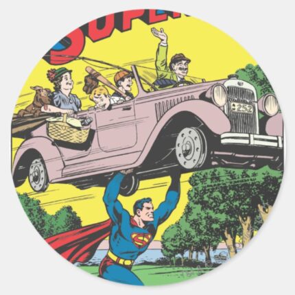 Superman 19 Classic Round Sticker