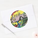 Superman 19 Classic Round Sticker