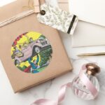 Superman 19 Classic Round Sticker