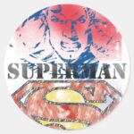 Superman 28 Classic Round Sticker