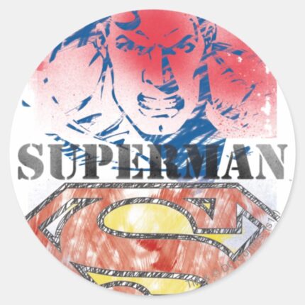 Superman 28 Classic Round Sticker