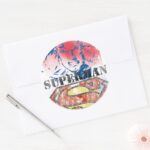 Superman 28 Classic Round Sticker