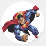 Superman 31 Classic Round Sticker