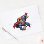 Superman 31 Classic Round Sticker