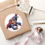 Superman 31 Classic Round Sticker