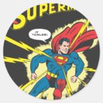 Superman 32 Classic Round Sticker