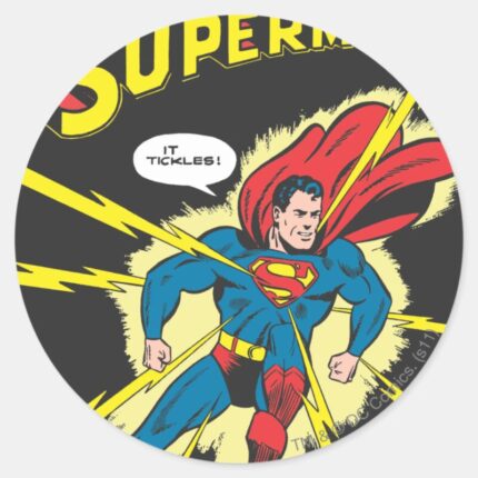 Superman 32 Classic Round Sticker