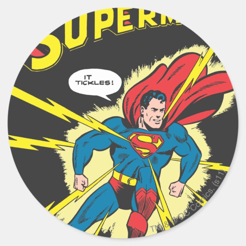 Superman 32 Classic Round Sticker
