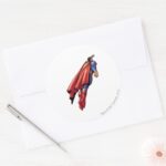 Superman 36 Classic Round Sticker