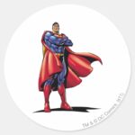 Superman 3 Classic Round Sticker