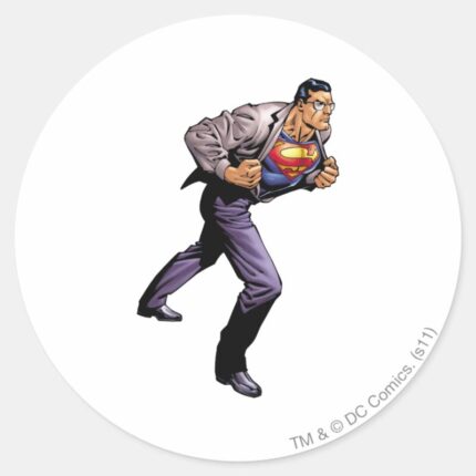 Superman 46 Classic Round Sticker