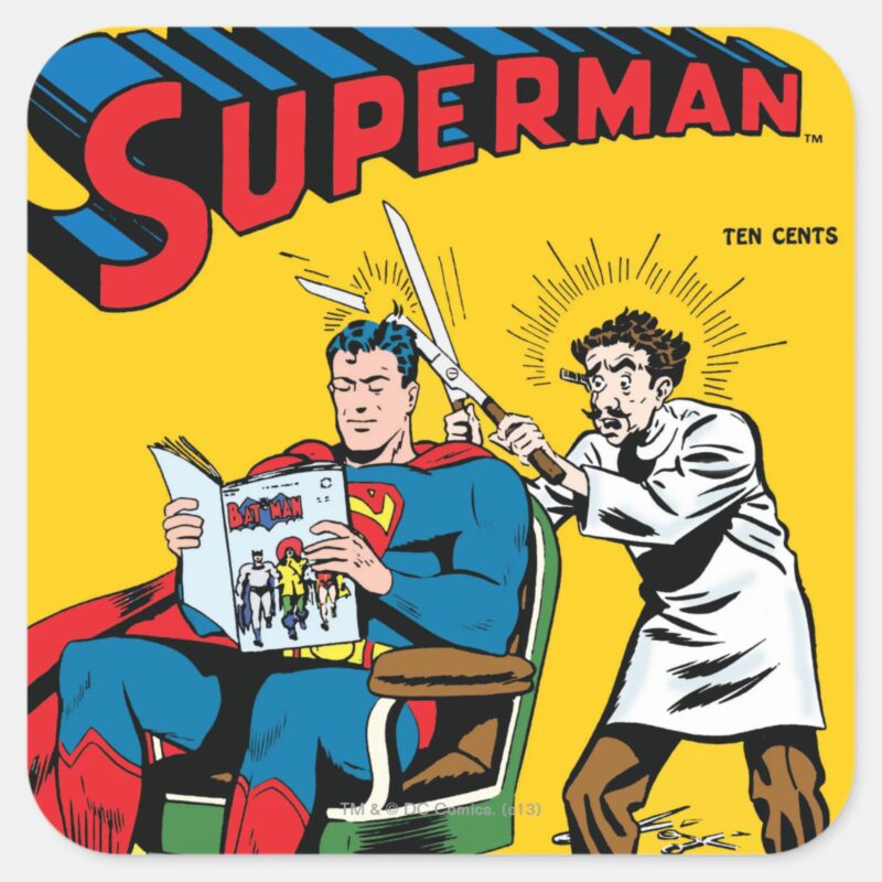 Superman 52 Square Sticker