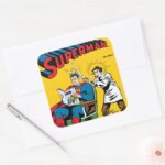 Superman 52 Square Sticker
