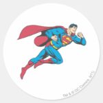 Superman 64 Classic Round Sticker