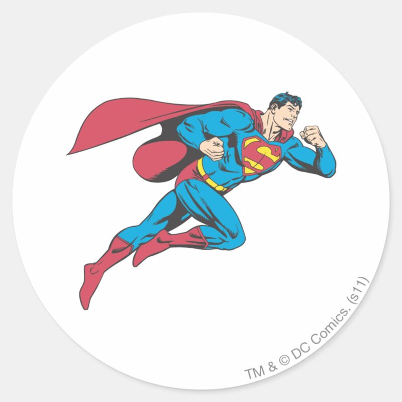 Superman 64 Classic Round Sticker
