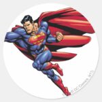 Superman 73 Classic Round Sticker