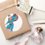 Superman 85 Classic Round Sticker