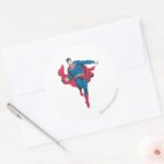 Superman 89 Classic Round Sticker