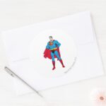 Superman Arms Folded Classic Round Sticker
