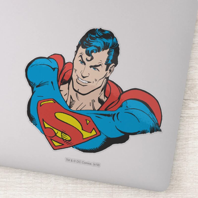Superman Bust Smile Sticker
