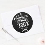 Superman Coat Of Arms Classic Round Sticker