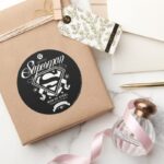 Superman Coat Of Arms Classic Round Sticker