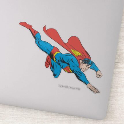 Superman Dives Right Sticker