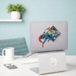 Superman Fights Enemies Sticker