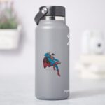 Superman Flying Backwards Sticker