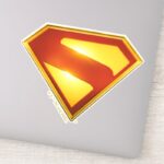 Superman Golden S Shield Brilliance Sticker
