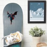 Superman Hovering Comic Style Sticker